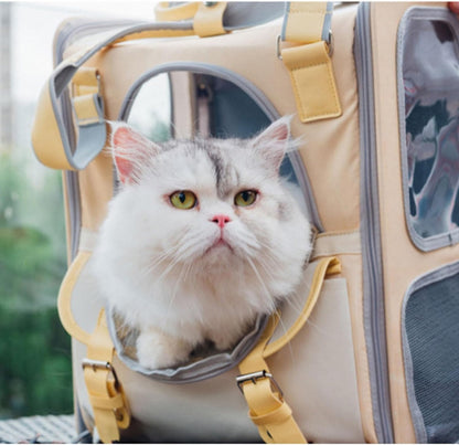 Sac de transport pour chien, sac à dos de transport pour animaux de compagnie, paquet avant pour petit et moyen chat, chiot, sac à dos de transport pour chien, sac Capsule spatiale 
