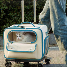 Cat Backpack Carrier with Wheels