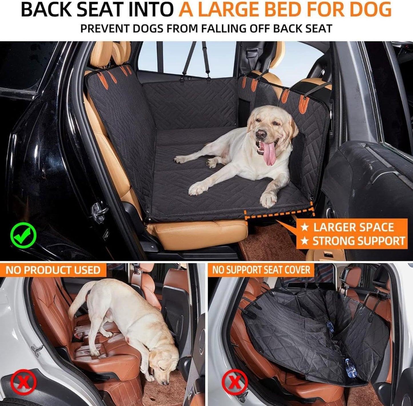 Ultra-Stable Dog Car Seat Cover